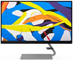 Lenovo Q24I-1L 23.8" Full HD LED Must, Hõbe 66C0KAC3EU hind ja info | Monitorid | hansapost.ee