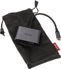 Akasa AK-CBCA23-18BK цена и информация | Адаптеры и USB-hub | hansapost.ee