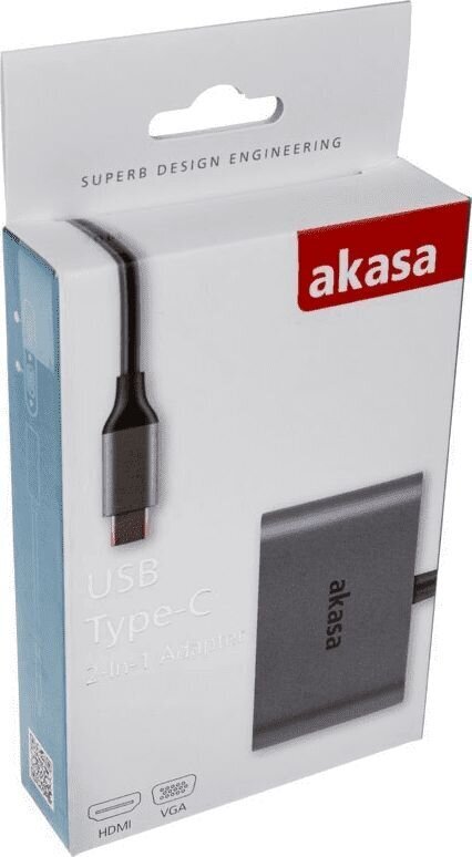 Akasa AK-CBCA23-18BK цена и информация | USB adapterid ja jagajad | hansapost.ee