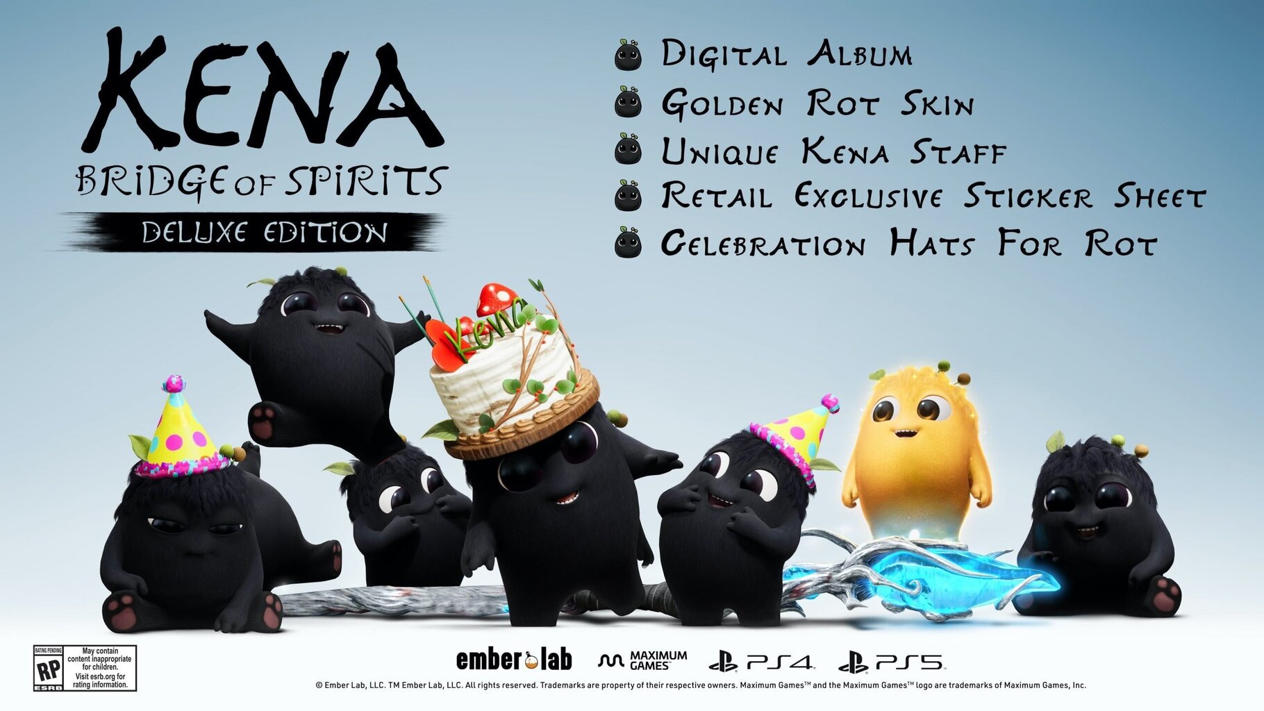 Kena: Bridge of Spirits - Deluxe Edition - EN/FR/ES/IT (PS4) hind ja info | Konsooli- ja arvutimängud | hansapost.ee