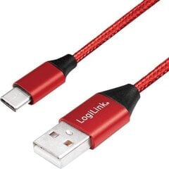 Logilink USB 2.0 Cable CU0148 1 m, Red, hind ja info | Logilink Mobiiltelefonid, fotokaamerad, nutiseadmed | hansapost.ee