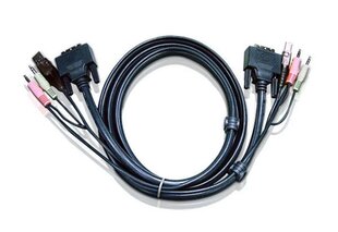 Aten 2L7D02UD, DVI-D/USB, 1.8 м цена и информация | Кабели и провода | hansapost.ee