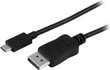 StarTech CDP2DPMM6B USB-C, 1.8 m hind ja info | Juhtmed ja kaablid | hansapost.ee