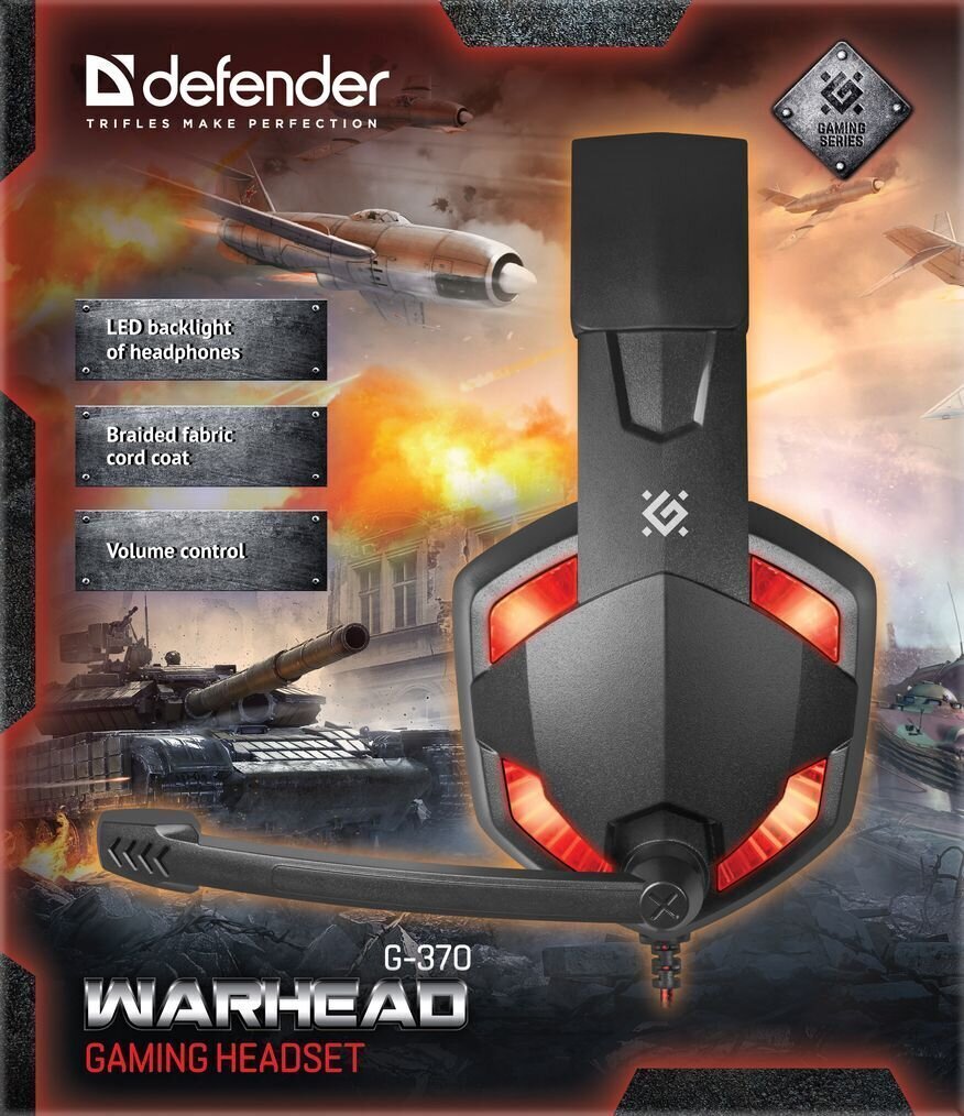 Defender Warhead G-370, multi-colored цена и информация | Kõrvaklapid | hansapost.ee