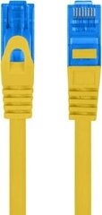 Võrgukaabel Lanberg Patchcord S/FTP CAT.6A 1 m, kollane LSZH hind ja info | Juhtmed ja kaablid | hansapost.ee