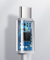 Кабель Baseus USB Type C - USB Type C Power Delivery Quick Charge 100 Вт 5 А, 1 м, белый (CATGD-02) цена и информация | Кабели для телефонов | hansapost.ee