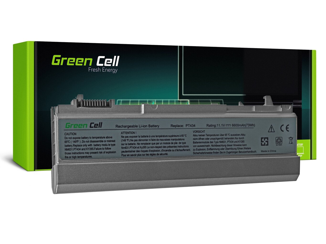 Green Cell Laptop Battery for Dell Latitude E6400 E6410 E6500 E6510 E6400 ATG E6410 ATG Dell Precision M2400 M4400 M4500 hind ja info | Sülearvuti akud | hansapost.ee