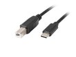 Lanberg USB B, 1.8 m цена и информация | Juhtmed ja kaablid | hansapost.ee