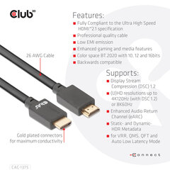Club 3D CAC-1375, HDMI, 5 m hind ja info | Club 3D Televiisorid ja tarvikud | hansapost.ee