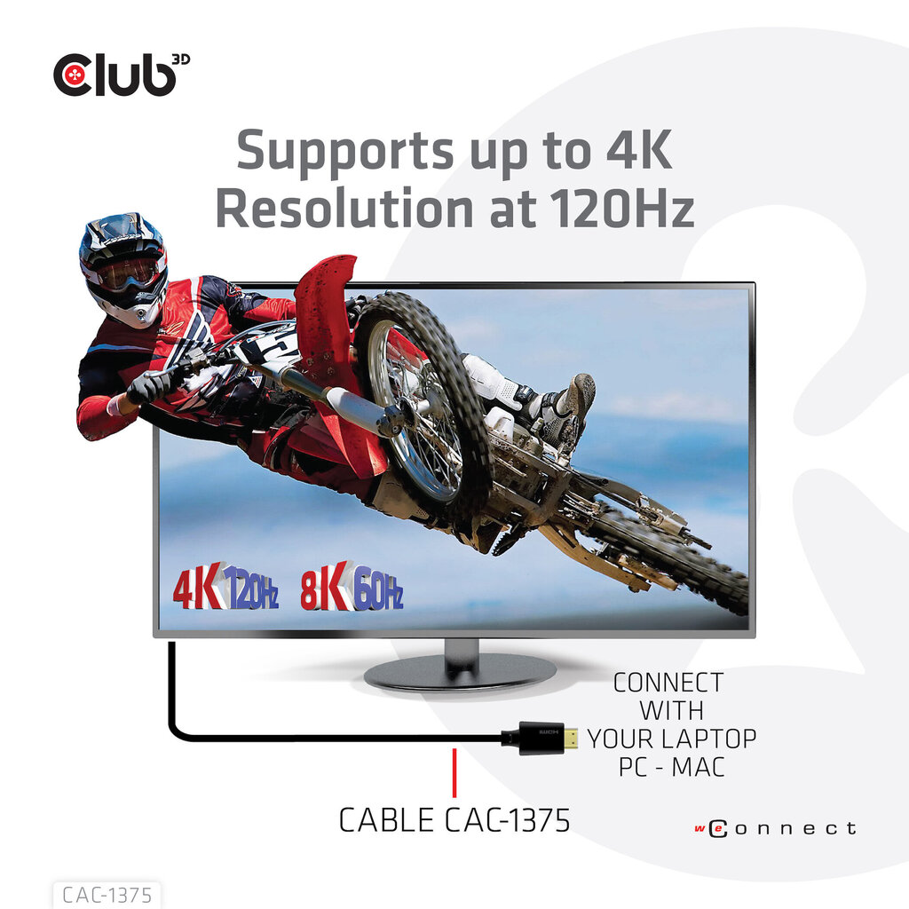 Club 3D CAC-1375, HDMI, 5 m цена и информация | Juhtmed ja kaablid | hansapost.ee