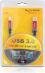 Delock, USB-A - USB-B, 1м цена и информация | Кабели и провода | hansapost.ee