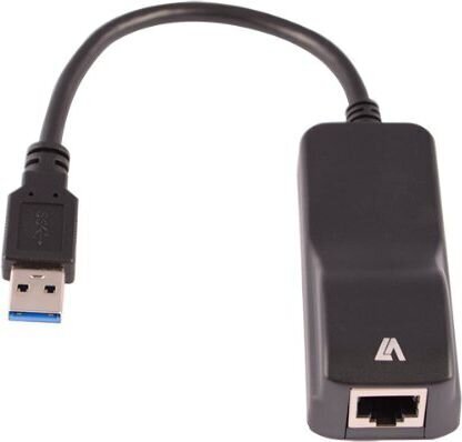 Ethernet-USB Adapter V7 CBLUSB3RJ-1E  Must hind ja info | Mobiiltelefonide kaablid | hansapost.ee