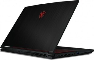 Портативный компьютер MSI Gaming GF63 11UC-215XPL Thin Notebook 39.6 см Full HD 11th gen Intel® Core™ i5 8 GB DDR4-SDRAM 512 GB SSD NVIDIA GeForce RTX 3050 Max-Q Wi-Fi 6 Black  цена и информация | Ноутбуки | hansapost.ee