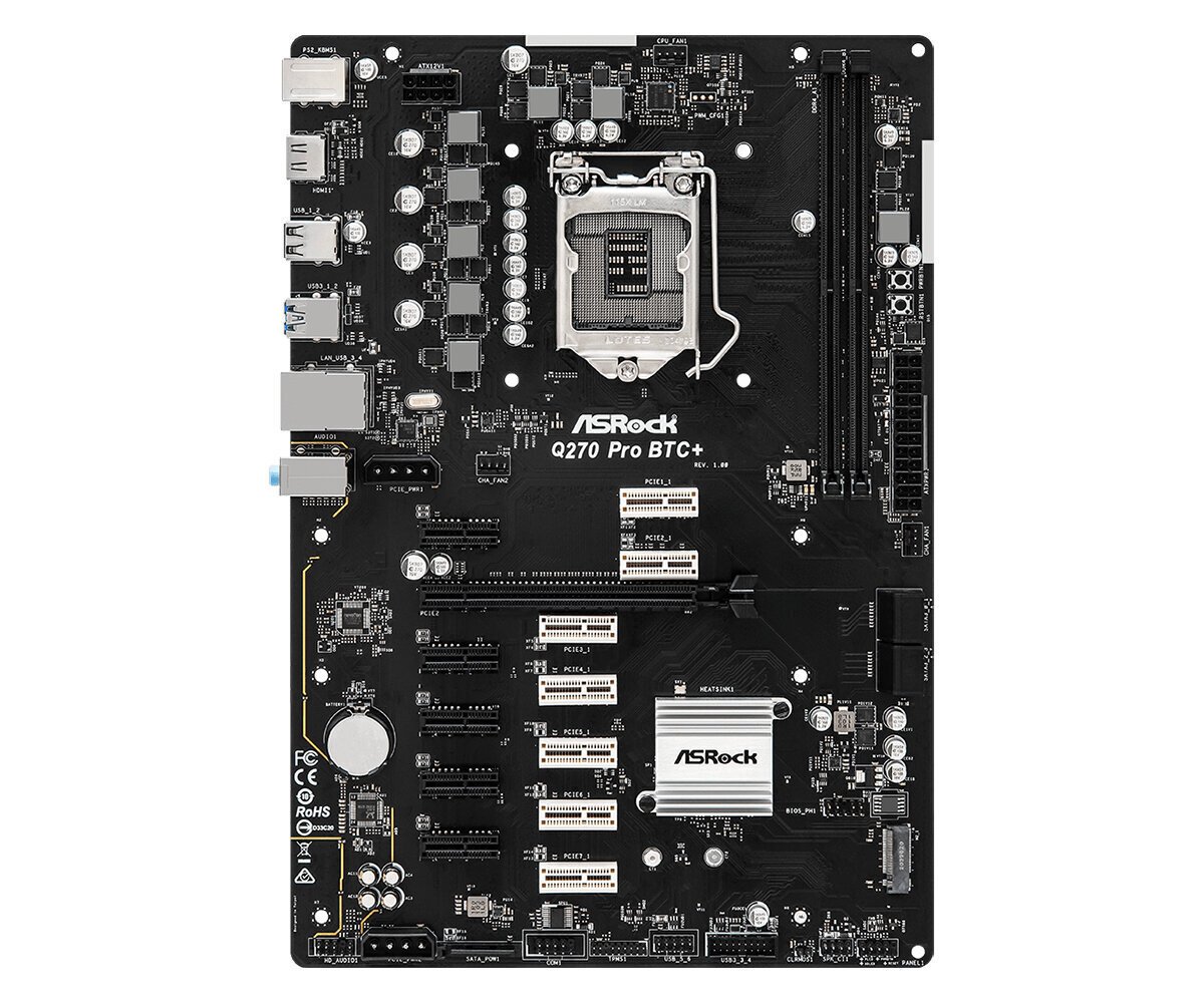 ASRock Q270 PRO BTC+ price and information | Emaplaadid | hansapost.ee