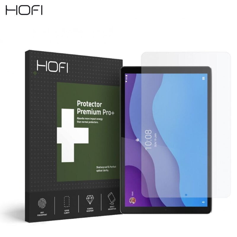 Hofi Tempered Glass 9H PRO+ Extra Shock Screen Protector ekraanikaitseklaas tahvelarvutile Lenovo Tab M10 10.1" 2ND GEN TB-X306 hind ja info | Tahvelarvuti lisatarvikud | hansapost.ee