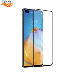 TakeMe HARD Ceramic Full Surface Screen Protector ekraanikaitseklaas Huawei P40 Must цена и информация | Защитные пленки для телефонов | hansapost.ee