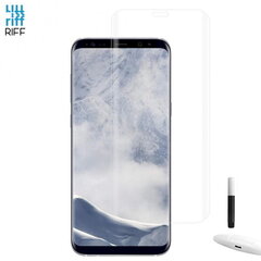 Riff Full Cover UV Lamp + Nano Glue karastatud klaas Samsung Galaxy S9 Plus (G965) koos klaasi / liimi / UV-lambiga hind ja info | Ekraani kaitseklaasid ja kaitsekiled | hansapost.ee