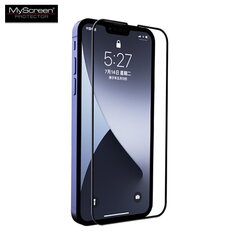 MyScreen Diamond Edge 5D Full Glue 0.33mm Стекло для Apple iPhone 13 / 13 Pro Полного покрытия с черной рамкой цена и информация | Защитные пленки для телефонов | hansapost.ee
