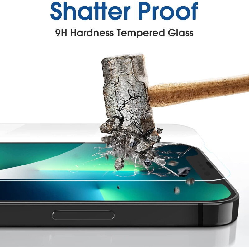 Blun Extreeme Shock Screen Protector 0.33mm / 2.5D kaitseklaas Apple iPhone 13 / 13 Pro цена и информация | Ekraani kaitseklaasid ja kaitsekiled | hansapost.ee