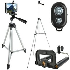 RoGer Tripod Stand / Bluetooth Remote Control / Black hind ja info | Selfie pulgad | hansapost.ee