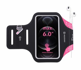 Swissten Armbag Case for phones up to 6 inches Pink hind ja info | Telefonihoidjad | hansapost.ee