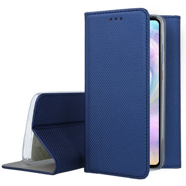 Mocco Smart Magnet Book Case For Samsung Galaxy S21 FE Blue hind ja info | Telefonide kaitsekaaned ja -ümbrised | hansapost.ee