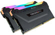 Corsair Vengeance RGB Pro 32GB (2 x 16GB) DDR4 DRAM 3600MHz C18 AMD Ryzen Memory Kit цена и информация | Operatiivmälu | hansapost.ee