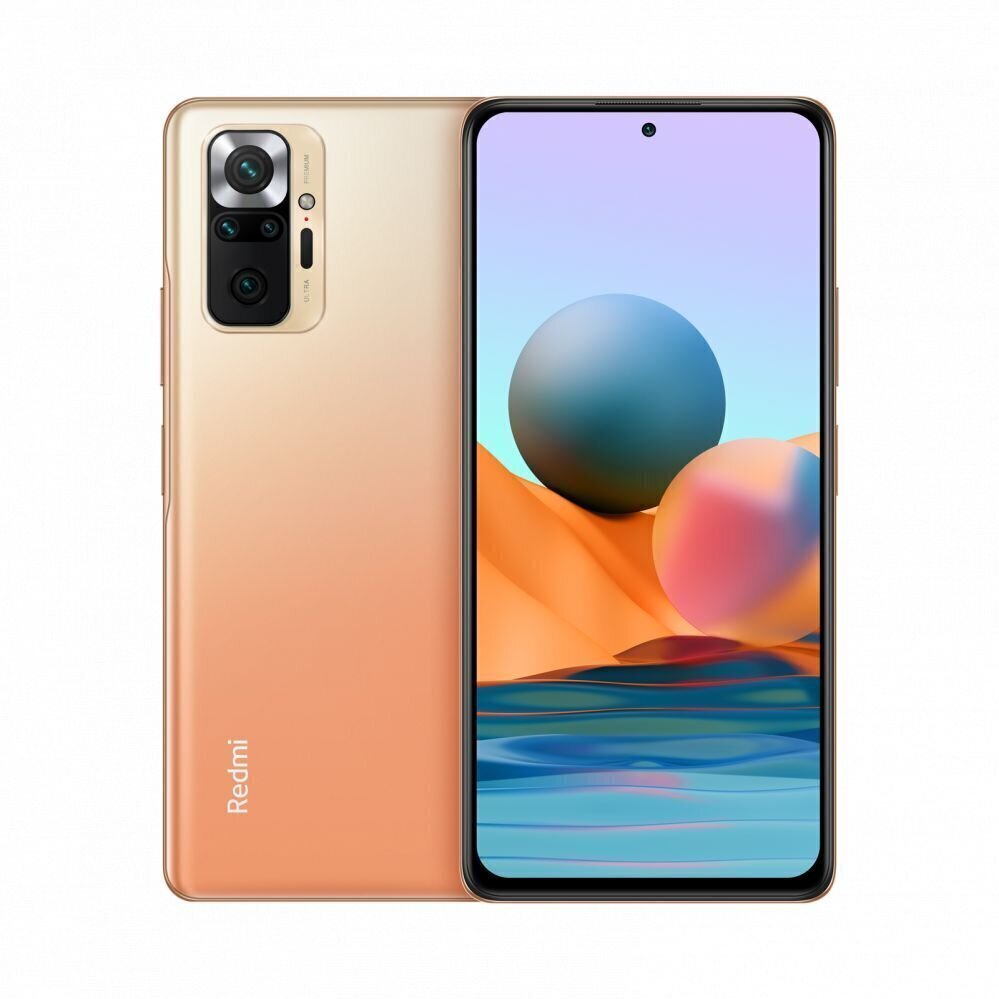 Телефон Xiaomi Redmi Note 10 Pro 6/128GB MZB08L0EU Gradient Bronze цена |  hansapost.ee