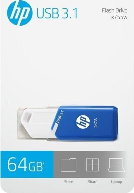 HP HPFD755W, 64GB, USB 3.2 цена и информация | Mälupulgad | hansapost.ee