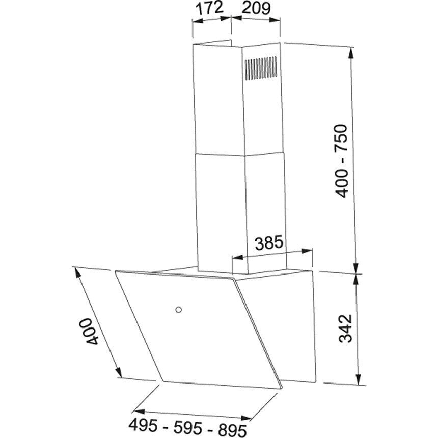 Franke FVT 605 BK A 330.0572.974 цена и информация | Õhupuhastid | hansapost.ee