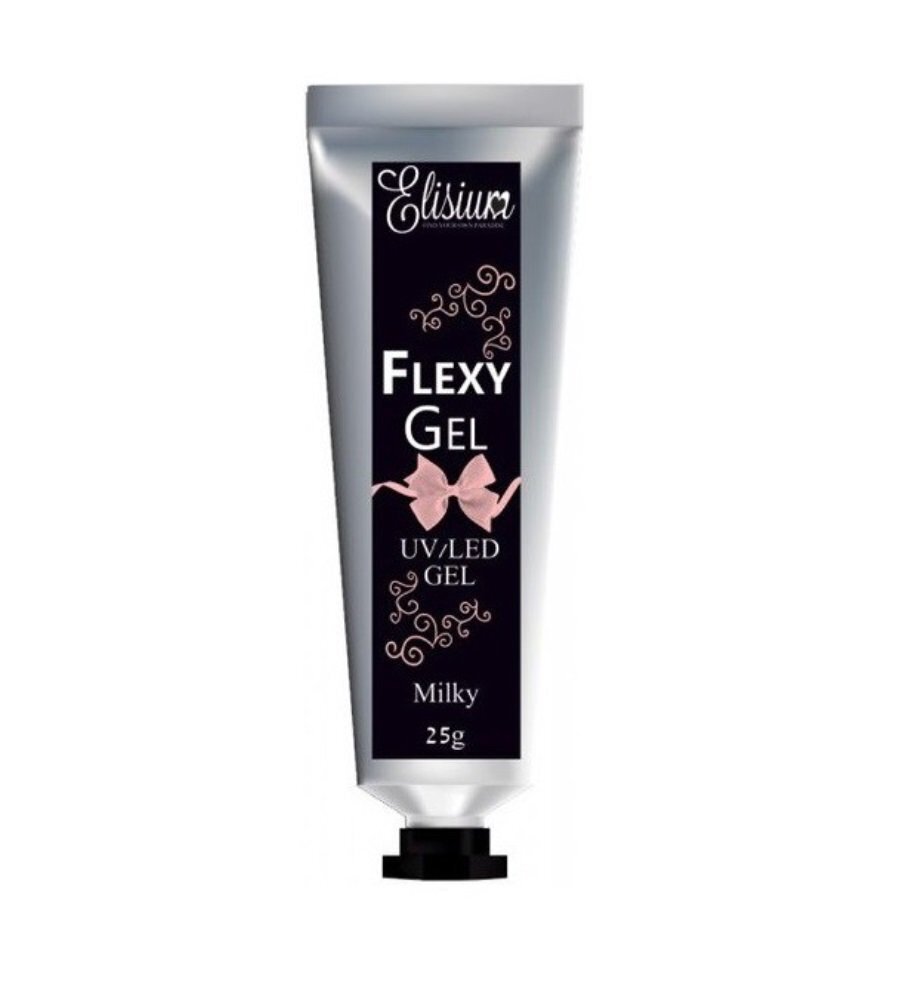 Küünegeel pikendamiseks Elisium Flexy Gel Milky 25 g цена и информация | Küünelakid ja küünelakieemaldajad | hansapost.ee