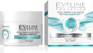 Eveline 3D Collagen Lift Rejuvenating Intense Anti-Wrinkle Day & Night Cream 50 мл цена и информация | Кремы для лица | hansapost.ee