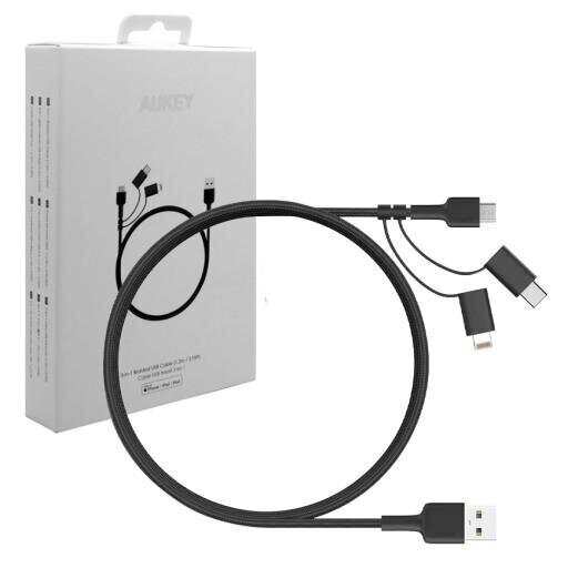 USB-kaabel Aukey CB-BAL5 hind ja info | Mobiiltelefonide kaablid | hansapost.ee