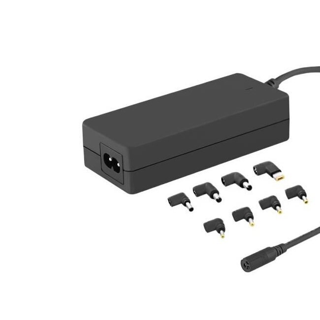 Qoltec 50011 Universal 65W (Max 3.5A) AC Automatic Notebook Charger with 8 Plugs цена и информация | Sülearvuti laadijad | hansapost.ee