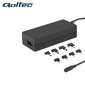 Qoltec 50011 Universal 65W (Max 3.5A) AC Automatic Notebook Charger with 8 Plugs цена и информация | Sülearvuti laadijad | hansapost.ee