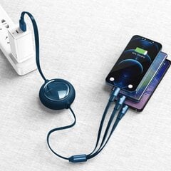 Baseus BSU2725BLU, USB - USB тип C / Lightning / micro USB 3,5 A, 1,2 м цена и информация | Кабели для телефонов | hansapost.ee