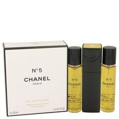 Chanel No.5 EDT naistele 3 x 20 ml hind ja info | Chanel Parfüümid, lõhnad ja kosmeetika | hansapost.ee