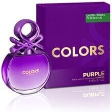 Tualettvesi Benetton Colors Purple Woman EDT naistele 50 ml hind ja info | Parfüümid naistele | hansapost.ee