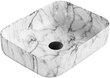 Valamu Mexen Carla 50 cm, White Marble 3 цена и информация | Vannitoa valamud, kraanikausid | hansapost.ee