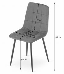 Набор из 4 стульев Sara, зеленый цена и информация | Стулья для кухни и столовой | hansapost.ee