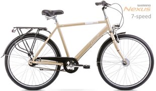 Городской велосипед Romet Orion 7S 26" 2021, золото цена и информация | Велосипеды | hansapost.ee