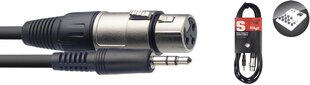 Stagg 3.5mm miniJack TRS - XLR/f 3m hind ja info | Juhtmed ja kaablid | hansapost.ee