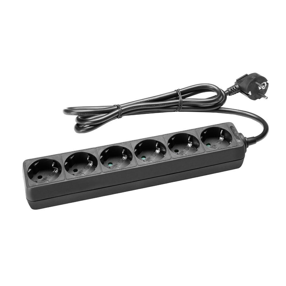 Pikendusjuhe Adamhall 8747X6 6-Outlet Power Strip 1.5m hind ja info | Pikendusjuhtmed | hansapost.ee