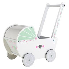 Деревянная коляска для кукол ECOTOYS  цена и информация | Игрушки для девочек | hansapost.ee