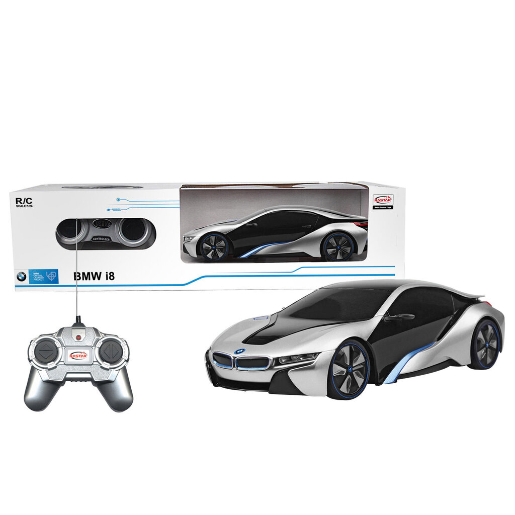 Auto Bmw Rastar 1:24 R/C I8 hind ja info | Mänguasjad poistele | hansapost.ee