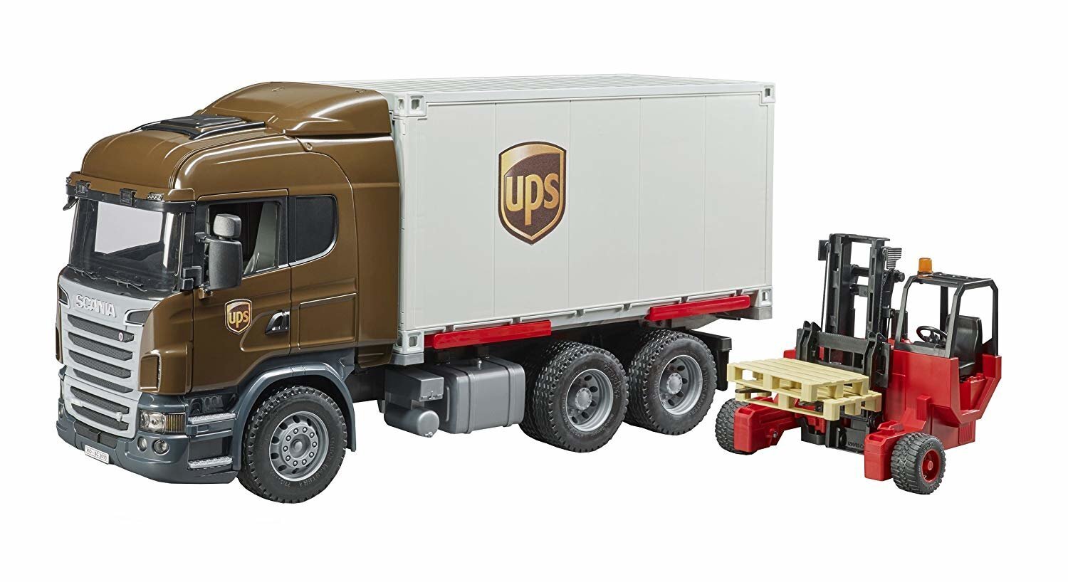 Logistika veoauto tõstukiga Bruder Scania Rseries UPS цена и информация | Mänguasjad poistele | hansapost.ee