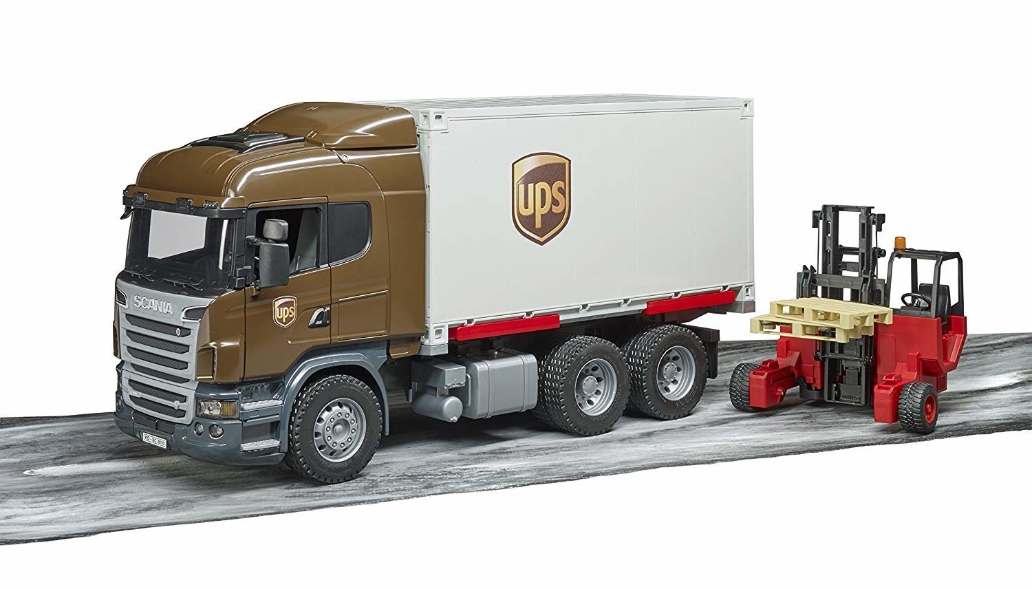 Logistika veoauto tõstukiga Bruder Scania Rseries UPS цена и информация | Mänguasjad poistele | hansapost.ee