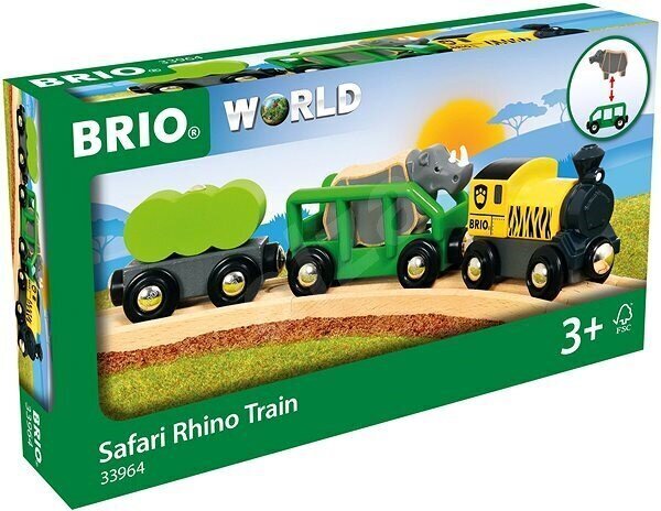 Safari Rhino rong Brio Railway, 33964 цена и информация | Mänguasjad poistele | hansapost.ee