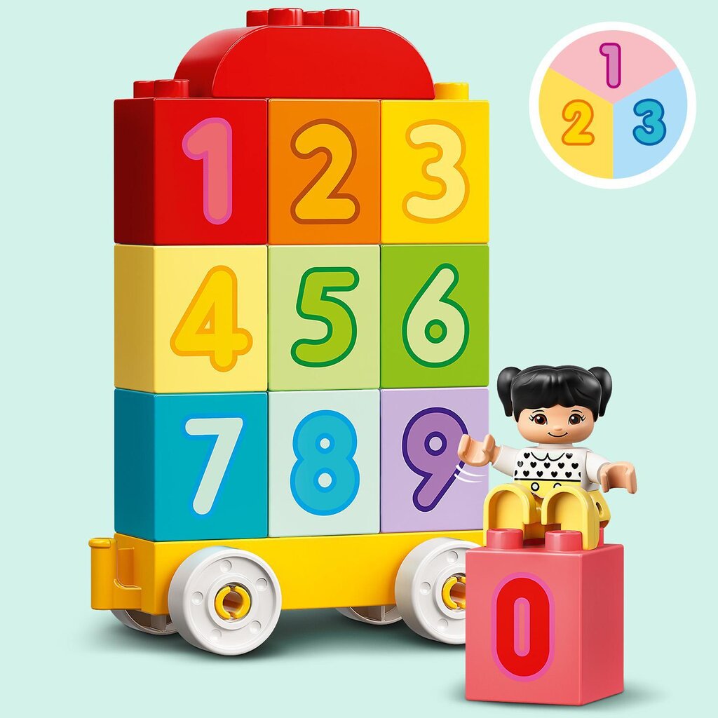 10954 LEGO® DUPLO numbrirong – õppige loendama hind ja info | Klotsid ja konstruktorid | hansapost.ee