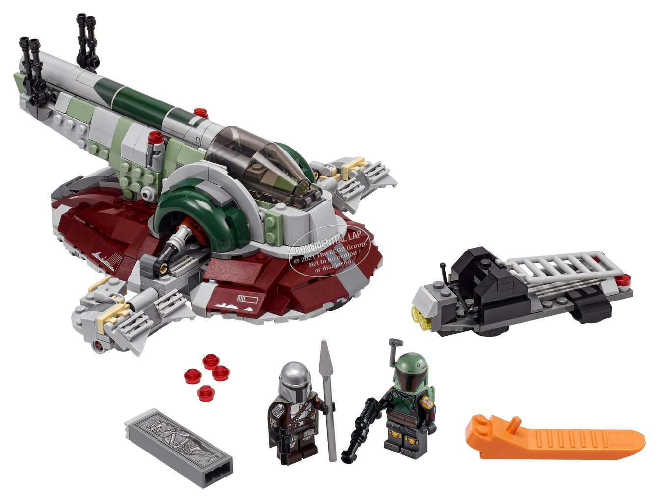 75312 LEGO® Star Wars Boba Fett kosmoselaev цена и информация | Klotsid ja konstruktorid | hansapost.ee